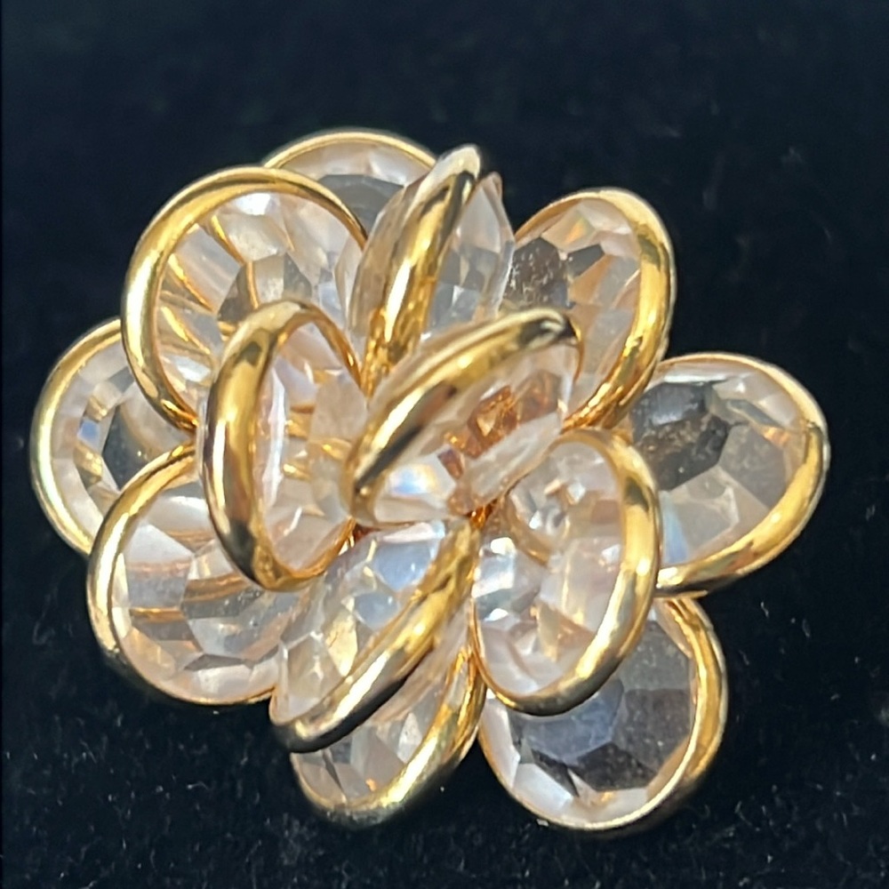 VINTAGE SWAROVSKI Bezal Set CRYSTAL CLUSTER CLIP EARRING